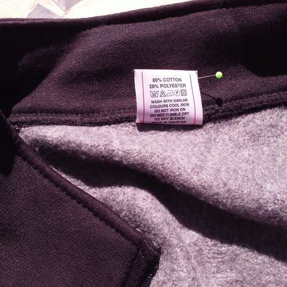 Skyline Wears X-2 Fleece Jacket Pockets Unisex Men's XXL Cotton/Poly Grey Black - Picture 8 of 10